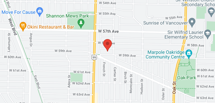 map of 1431 W 59TH AVENUE